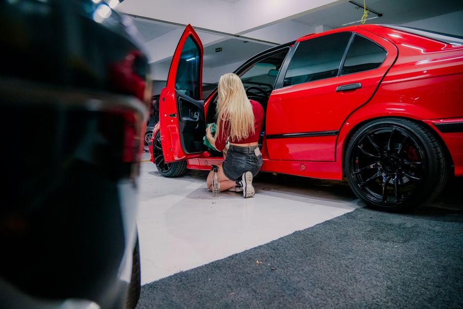 Meticulous interior detailing and cleaning