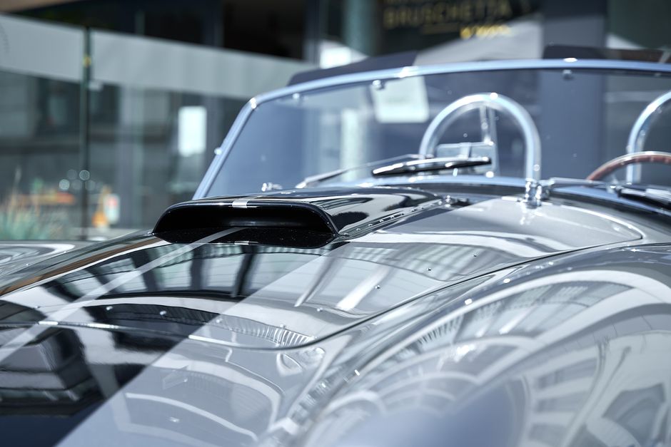 Luxury car with high gloss ceramic coating finish